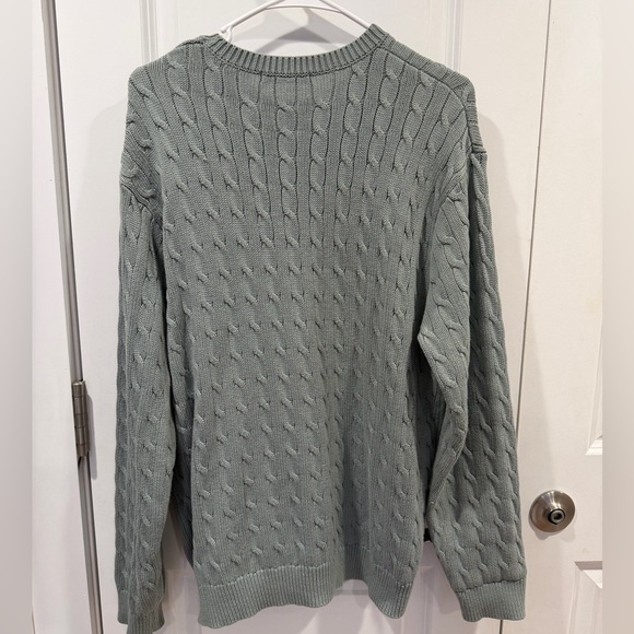 Brandy Melville Sage Green Cable Knit Sweater Oversized - Picture 7 of 7
